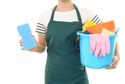 Clapham Carpetcleaning team preparing safely for a carpet cleaning job