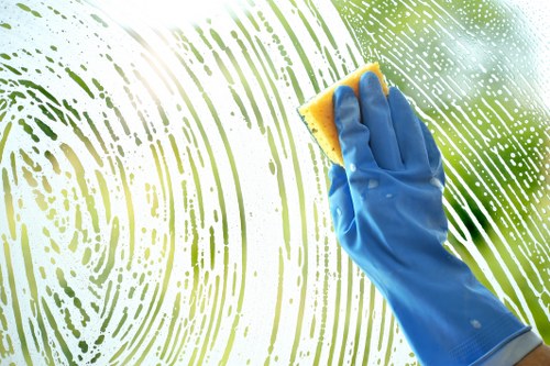 Professional carpet cleaner in Clapham deep cleaning a living room carpet