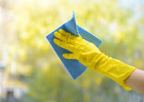 Professional office cleaning in Clapham reception area
