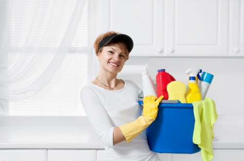 Bathroom deep cleaning in Clapham with sparkling fixtures